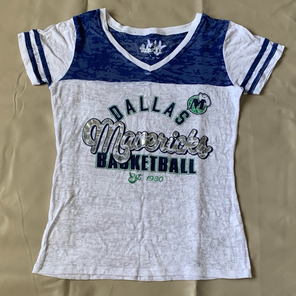 DALLAS MAVERICKS WOMEN’S T-SHIRT TOUCH BY ALYSSA MILANO SZ LARGE